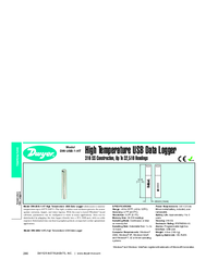 Thumbnail of document Data Sheet - DW-USB-1-HT High Temp. USB Data Logger